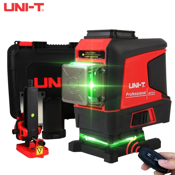 UNI-T 12/16 Lines Laser Level 3D Green 360 Horizontal Vertical Self ...