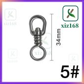 1PCS-Stainless steel swivel double swivel universal ring fishing accessories connector