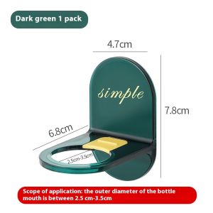 Ourunzhe hiện đại bức tường đơn giản Hộp đựng xà phòng gắn trên chủ cho phòng tắm tổ chức