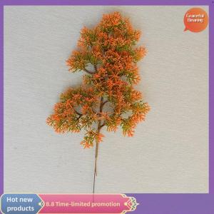 Graceful พลาสติกเทียมสน Cypress พืชบอนไซ Desktop Garden สาขาต้นไม้พลาสติก