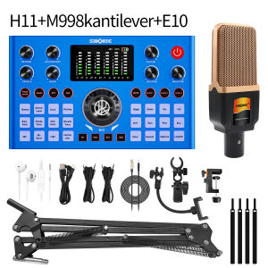 Siborie H11 Soundcard Original Paket Lengkap Mixer Bluetooth sound card for Streaming Langsung Siap COD