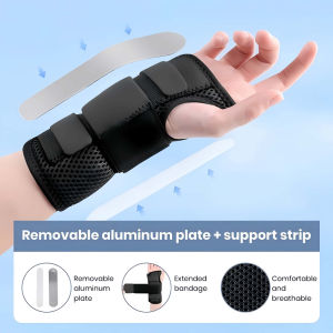 Sprains Arthritis Carpal Tunnel Hands Wrist Strap Pain Relief Wrist Brace Fracture Fixed With Steel Plate Support Band Sprain Forearm Splint Support Protector Arthritis Splint Band