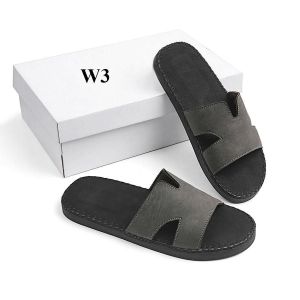 dép quai ngang ông địa da sáp nam thời trang kiểu dáng trẻ trυng đế đúc liền khâu chỉ toàn bộ chắc chắn W4