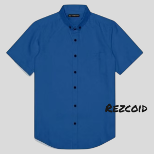 Kemeja polos pria warna kunyit lengan pendek size M-XXXL kemeja kuning kunyit mustrad formal Casual