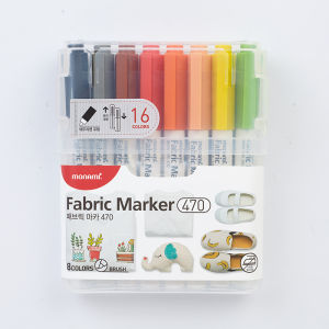 Monami 8/16 Colors Fabric Markers pen Set  Clothing DIY canvas Shoes Drawing Supplies
