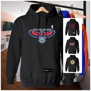 ATL HAWKS Logo 2 Black Premium DTF Hoodie Jacket | Personalized Anime Band Basketball & Motorcycle Designs
