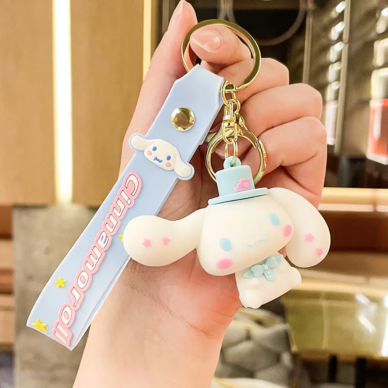 Japan Sanrio Sakura Keychain Hello Kitty Melody Kuromi Cinnamoroll