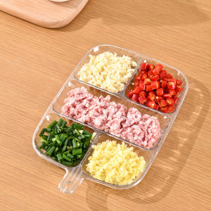 ส่งจากกทม！5ช่อง จานใส่ผักผลไม้ วัสดุพลาสติก ถาดหลุมใส่น้ำจิ้ม ใส่อาหาร อเนกประสงค์ อุปกรณ์สำหรับครัวเรือน