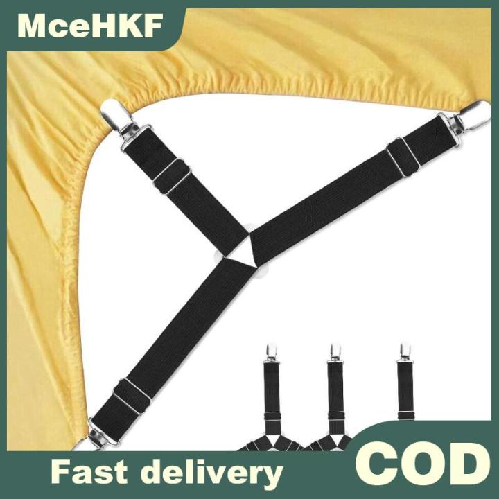 MceHKF ที่ยึดผ้าปูที่นอนปรับได้ยืดหยุ่นได้12คลิปตัวยึดที่นอนคลิปยึดผ้า ...