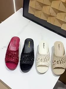 [Free Shipping] Thick-soled height-increasing slippers for women new summer indoor fashion wedge sandals high-heeled non-slip breathable casual for outdoor wear