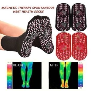 1pair Therapy Self-heating Massage Socks