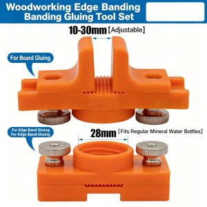 Wood Glue Applicator Set Adjustable Width Edge Banding Panel Gluing Tool for Woodworking