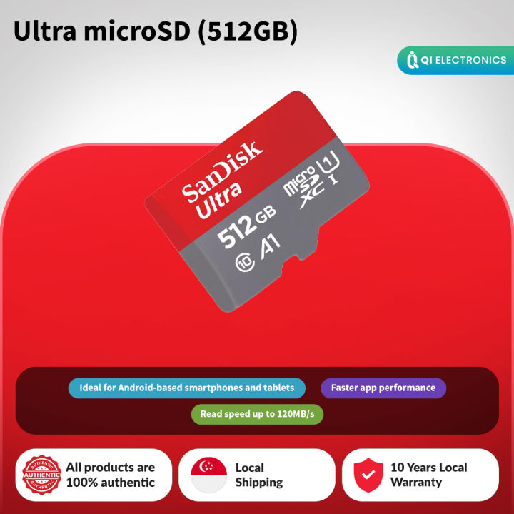 Sandisk Ultra Microsd Uhs I Card 64gb 128gb 256gb 512gb Lazada Singapore