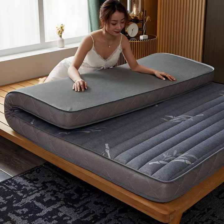 Single/Double/Queen/King Mattress Foldable Futon Cushion Mattress Pad Tatami Mat Dirt Resistant