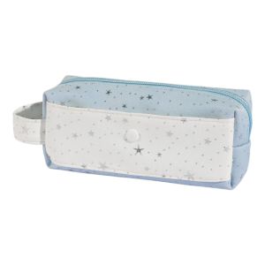 DAN LE Nhiều lớp Hộp đựng bút chì Star Dots Túi đựng bút chì Thiết bị cầm tay Túi đựng bút kiểu Hàn Quốc Đơn giản Dung lượng lớn Túi đựng văn phòng phẩm bằng vải Giá đỡ văn phòng phẩm