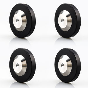 4PCS 39x13mm/49x13mm Stainless Graphite Speaker AMP Isolation Spike Feet Mat Floor Base Pad For Turntable CD DAC Radio Cabinet