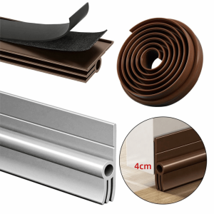DOHOHO Soundproof Door Bottom Sealing Strip Self-adhesive Insect Prevention Door Draft Stopper Professional 93cm Draught Excluder Door Bottom