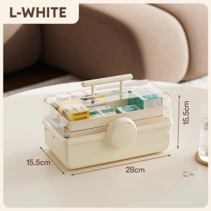 Multi-Layers First Aid Kit Box Portable Medicine Storage Box Plastic Family Medicine Organizer