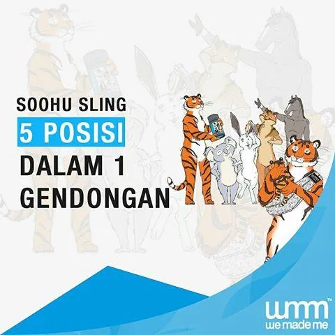 We Made Me Soohu in Baby Sling Classic Superstar Charcoal