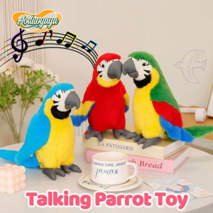 Aoduoyaya Simulated Parrot Electric Toy Plush Toys Electronic Pet Recording Repeat Flapping Wings Kids Gift