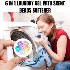 6 IN 1 Laundry Gel With Scent Beads Softener Fragrance Concentrate Detergent Sabun Baju 洗衣留香凝珠