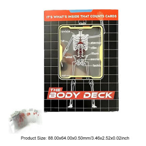 SDSXThe Body Deck Cards Reusable 3D Image Educational Cards Multi-Purpose Body Transparent Playing Cards for Card CollectorsFYK