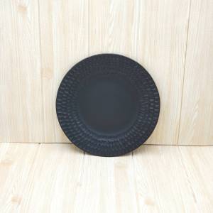 จาน จานเซรามิค จานกลม จานสเต๊ก สไตล์โมเดิร์น เรียบหรู  ขนาด 10 นิ้ว มี 2 สี  ขาว และ ดำ