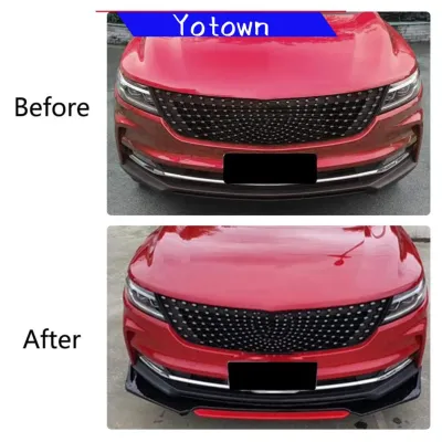 Yotown Cản trước ô tô Bộ body kit Universal Splitter Trim Cản trước Lip spoiler Chin Body Kit Bảo vệ ngoại thất ô tô tự động Các bộ phận khí động học Bảo vệ spoiler ngoại thất