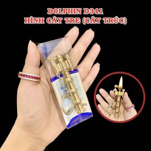 bật lửa - móc khoá hình cây tre ( cây trúc ) - xài xăng