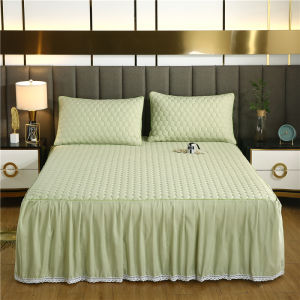 ผ้าคลุมที่นอนที่นอนบุผ้าลูกไม้ที่เหมาะกับผิวกระโปรง4/5/6ฟุตผ้าปูที่นอน (ไม่รวมปลอกหมอน)