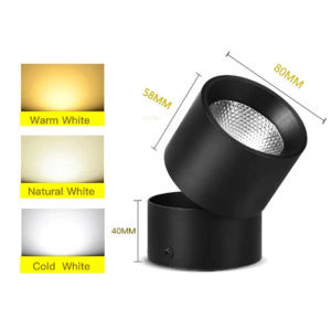 Led Downlight Ceiling Spotlight Surface Mount Foldable Adjustable Three Color Cct Modern Home Lighting