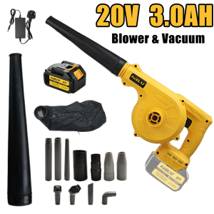 KEELAT Mesin Blower Tangan Baterai Cordless Cleaner Wireless Blower Dust Leaf Collector Blowing Sweeper Car Dust Removal Tool Vacuum Dust 2 3 In 1