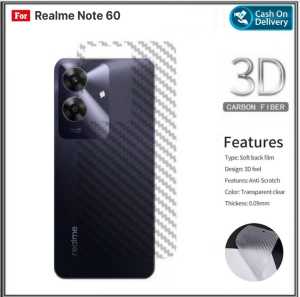 Garskin Carbon Realme C51 NFC C53 NFC C55 NFC C65 NFC C63 NFC Note 60 Note 50 4G Skin Back 3D Film Violette Design Anti Gores Belakang