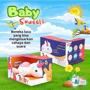 [AFive] Baby Snuggle Light | Mainan Boneka Bayi Lembut Lucu Keluar Lampu & Suara | Mainan Anak Bayi Perempuan