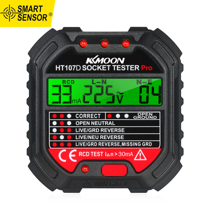 Circuit Breaker Finder & GFCI Outlet Tester With Digital LCD Display 90 135v Electrical Circuit Tracer Tool For Electriciansdiy %e2%80%93 Lightweight (includes Batteries & Carrying Case)(color:orange