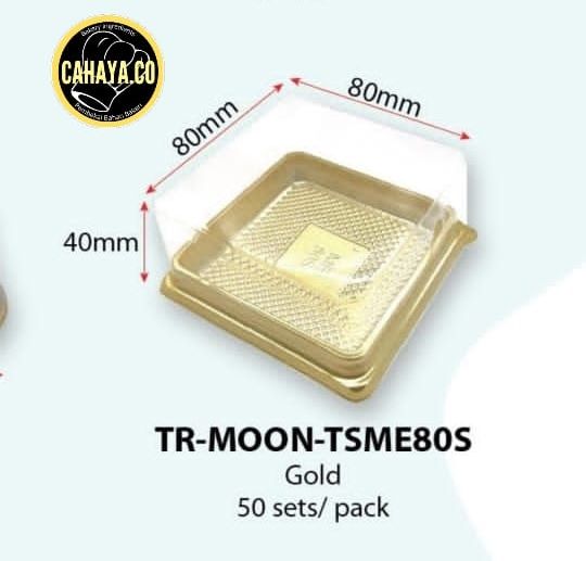 50pcs Mooncake Tray Plastic Box With Cover Holder Packaging/Pastry ...