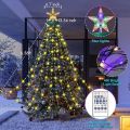 Smart Christmas Tree Lights with Ring Indoor Outdoor, 6.6FTx16 String 320 LED APP & Remote Control DIY Color Changing Christmas Tree Ring Lights Timing Music Sync for Christmas Tree Decorations. 