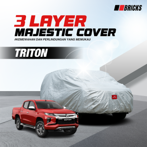 3 Layer Cover TRITON Sarung Mobil Outdoor Anti UV & Waterproof BRICKS