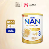[CHỈ 18-29.12 QT Đơn 599K/999K] Sữa bột Nestlé NAN SUPREMEPRO 3 800g nhập khẩu Đức đạm thủy phân 1 phần 5HMO ngừa mẫn cảm