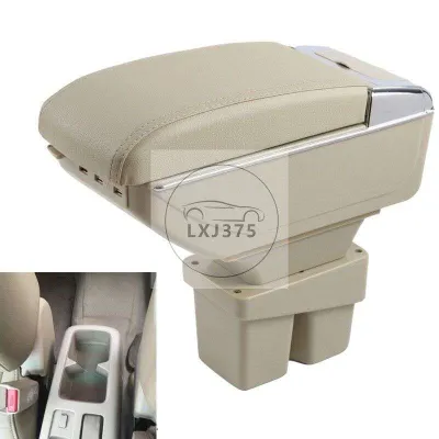 WorldAutoParts Honda City 2003 2004 2005 2006 2007 2008 GD8 Adjustable Armrest central Arm Rest Doublelayer+USB