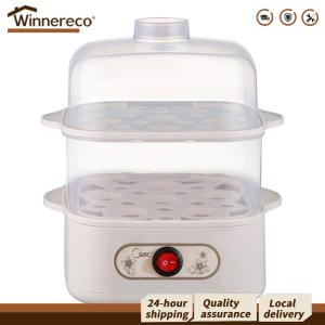 【Winnereco】 เครื่องนึ่งอาหารไฟฟ้าขนาดเล็กแบบหลายชั้น สำหรับไข่และผัก พร้อมฟังก์ชันอัตโนมัติ เหมาะสำหรับครัวและสำนักงาน