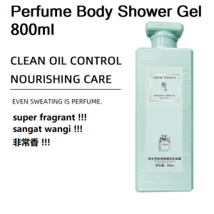 Perfume Hair Shampoo Hair Keratin Conditioner & Shower Gel 800ml Anti dandruff shampoo moisturizing shampoo conditioner Body Shampoo Body Wash Pewangi rambut Perfume Shower Set Bathroom(super wangi)