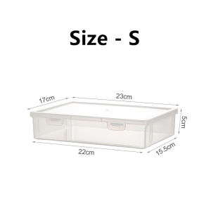 Shiok Living 🚀 A4 Paper Storage Box Buckle Design Tear-resistant Waterproof File Paper Storage Case