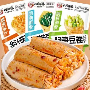 118g Ready-to-eat Chuanapo Enoki Mushroom Bean Roll and Kelp Snack Instant Mushroom Bean Roll Kelp Snacks