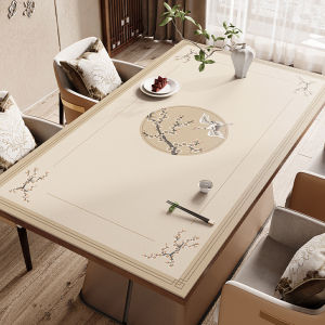 Taplak Meja Makan Kulit Trendy Design Modern Anti Air/Alas Meja Tamu/Taplak Meja Makan Resto Baru Trend Style/Taplak Meja Ruang Tamu