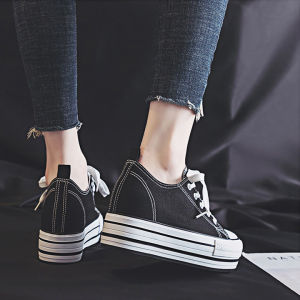 GIÀY VẢI BATA ĐẾ ĐỘN 8CM PS269-1346 - Tăng thêm 1 size nếu muốn đi thoải mái