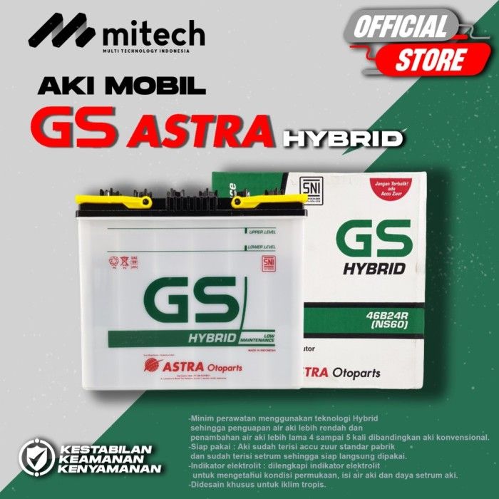 Aki Mobil Daihatsu Terios GS Astra NS60 Aki Basah 12V / 45 Ah | Lazada