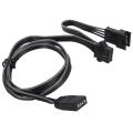 PHANTEKS 4Pin RGB Connector Cable 60cm PC Case Fan LED Strip Extension Cord. 