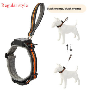 One piece dog collar with retractable steel rope pet collar wearable automatic retractable traction rope