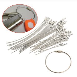 Gantungan Kunci Kawat Stainless Steel Wire Keychain Cable EDC